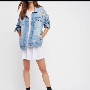 Free People Beach LA night ribbed swing mini dress